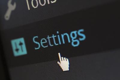 ERP security - settings button ERP security - settings button