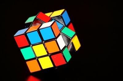 unsolved rubik's cube